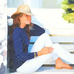 AERIN Beauty background painting