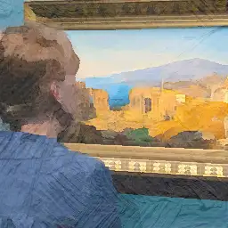 Belvedere background painting
