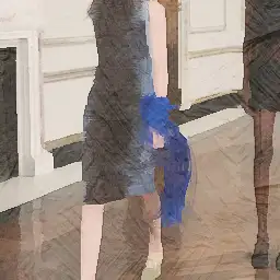 Bergdorf Goodman background painting