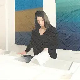 Cheval Blanc background painting