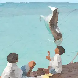 Cheval Blanc background painting