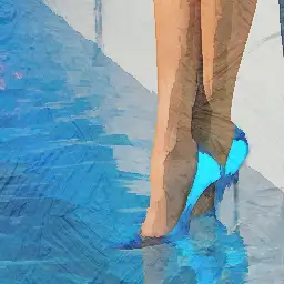 Christian Louboutin background painting
