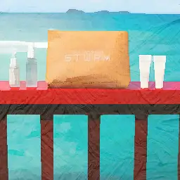 Dr. Barbara Sturm banner painting