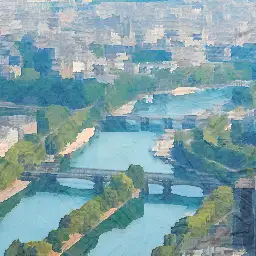 Groupe Les Échos-Le Parisien background painting