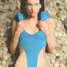 Jean Paul Gaultier background painting
