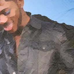 Kering Beauté banner painting