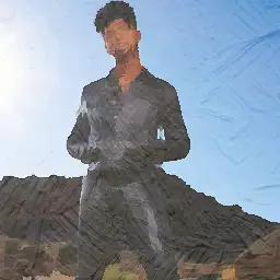 Kering Beauté banner painting