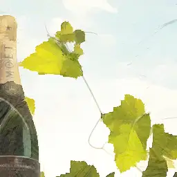 Moët & Chandon background painting