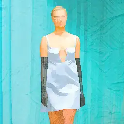 Nina Ricci background painting