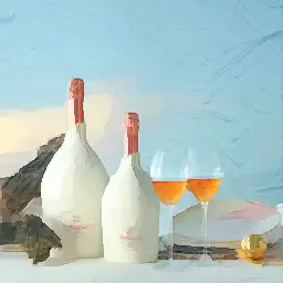 Ruinart background painting