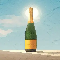 Veuve Clicquot Ponsardin background painting