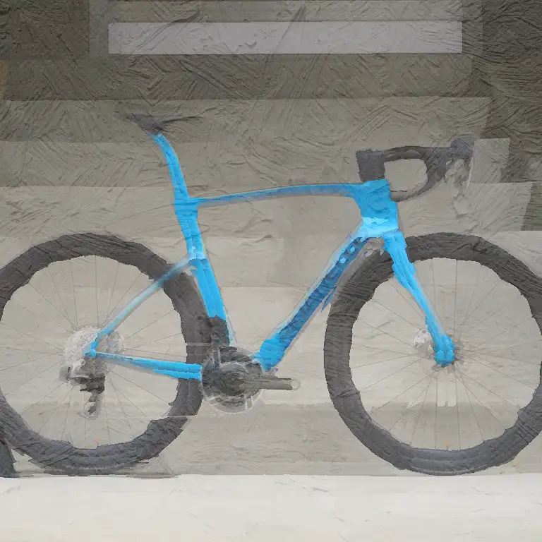 A blue Dogma F with a SRAM Red build and Black Inc wheels