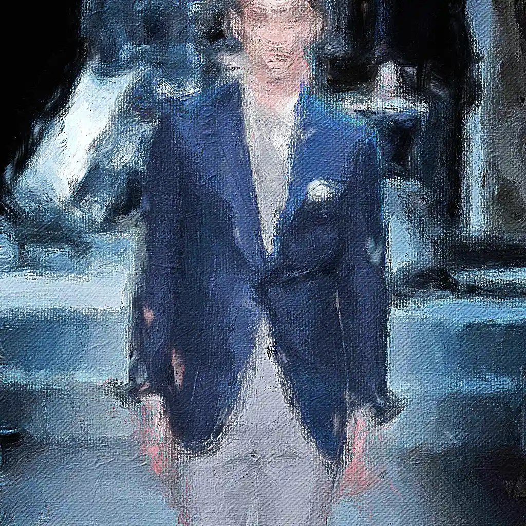 Alfred Dunhill banner painting