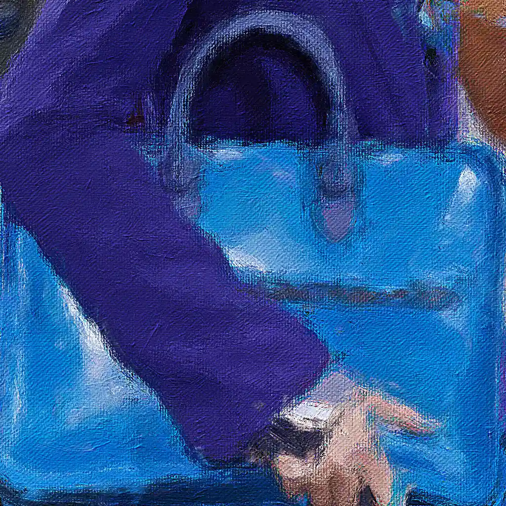 Berluti banner painting