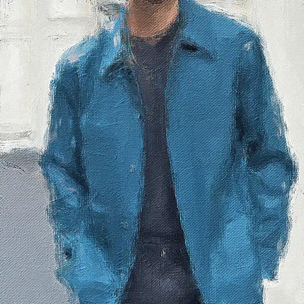 Berluti banner painting