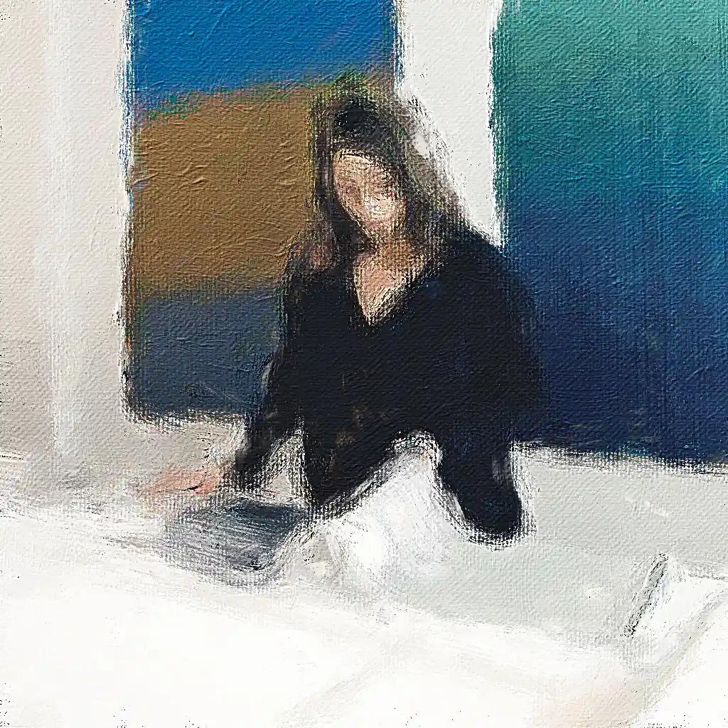 Cheval Blanc background painting