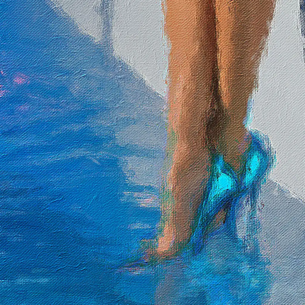 Christian Louboutin background painting