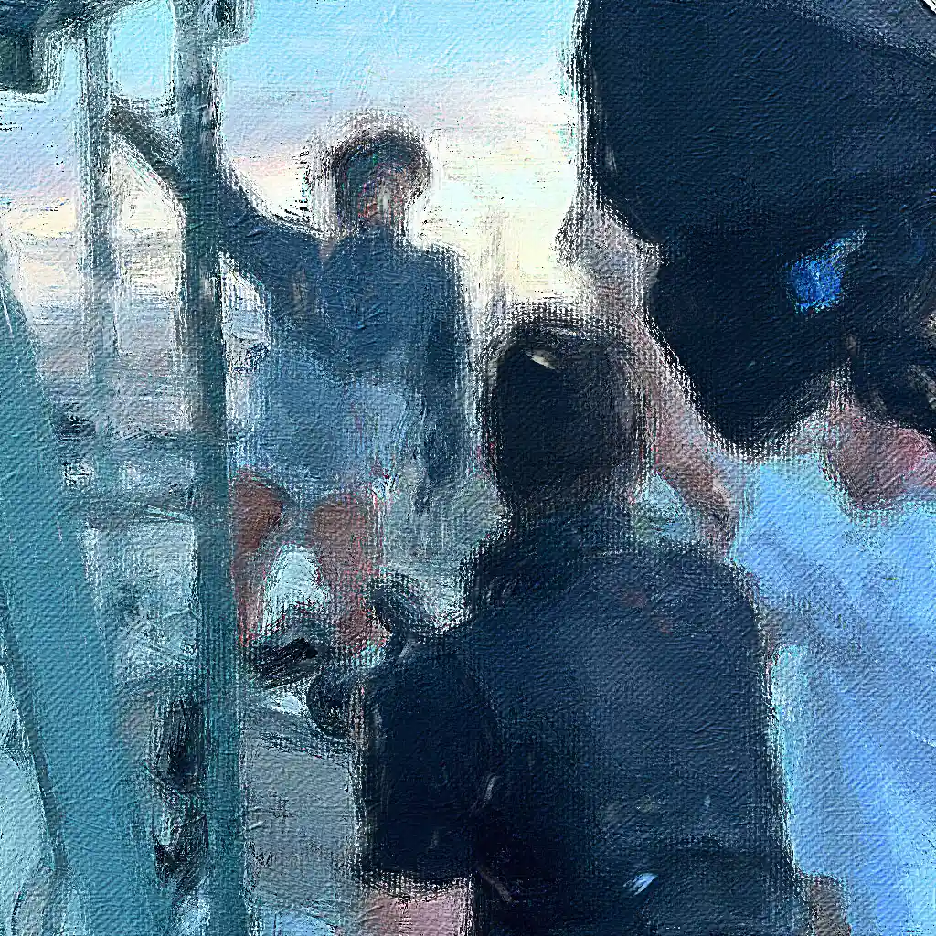 Galeries Lafayette background painting