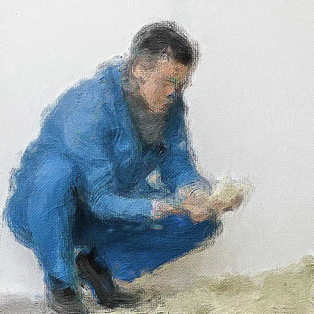 Guerlain banner painting