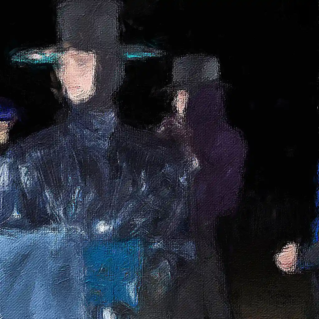 Marc Jacobs background painting