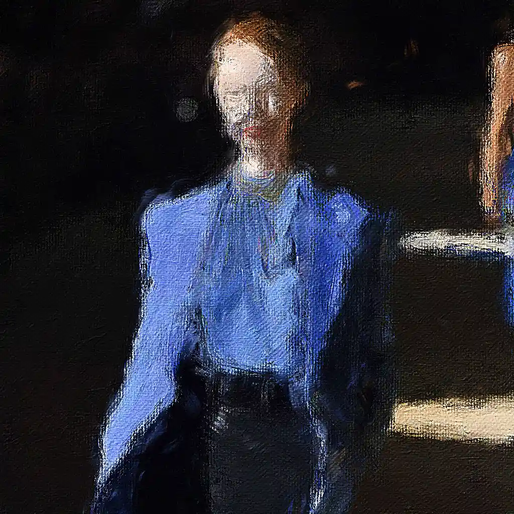 Yves Saint Laurent background painting