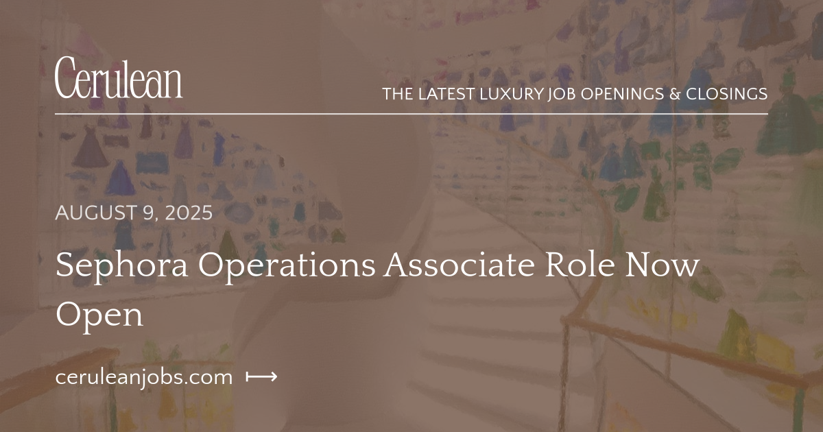 Sephora Operations Associate Role Now Open