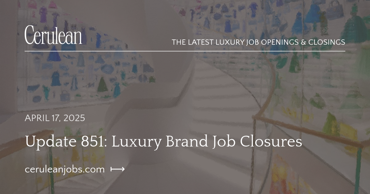 Update #851 Job Openings